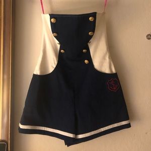 Betsy Johnson sailor romper size 8